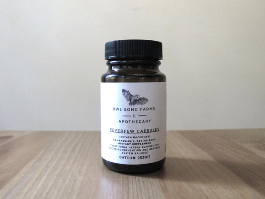 Feverfew Capsules – 700 mg (30 Count)